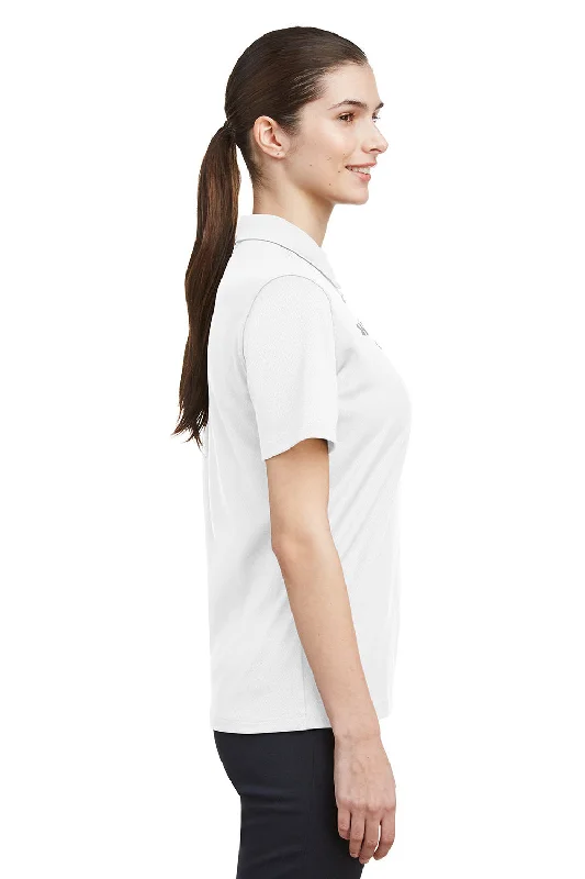 Under Armour Womens Tech Moisture Wicking Short Sleeve Polo Shirt - White