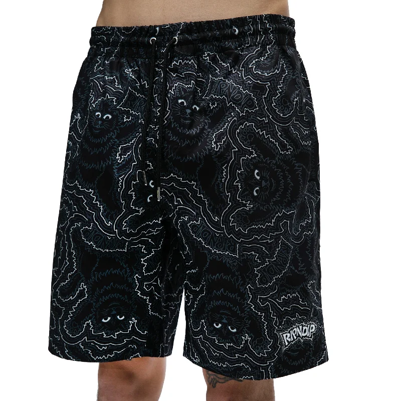 Big Pussy Energy Swim Shorts (Black)