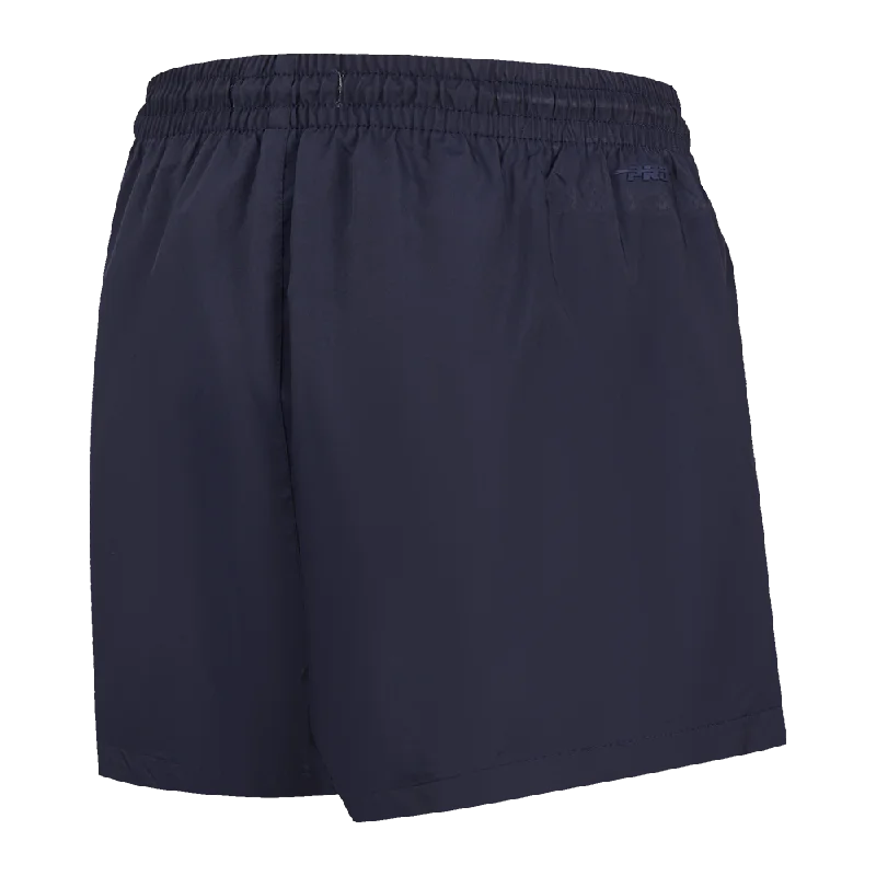 MLB MILWAUKEE BREWERS TRIPLE TONAL WOMEN'S WOVEN SHORT (MIDNIGHT NAVY)