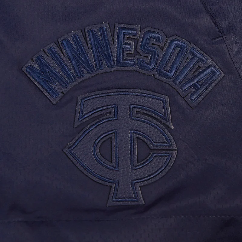 MLB MINNESOTA TWINS TRIPLE TONAL WOMEN'S WOVEN SHORT (MIDNIGHT NAVY)