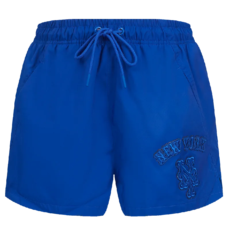 MLB NEW YORK METS TRIPLE TONAL WOMEN'S WOVEN SHORT (ROYAL BLUE)