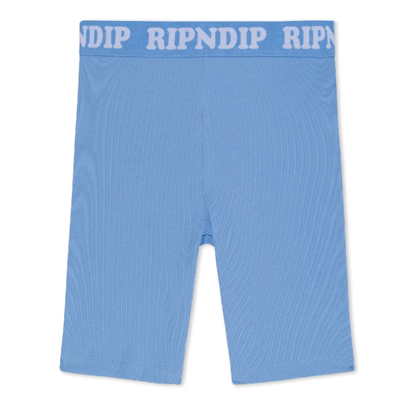 Peeking Nermal Biker Shorts (Light Blue)