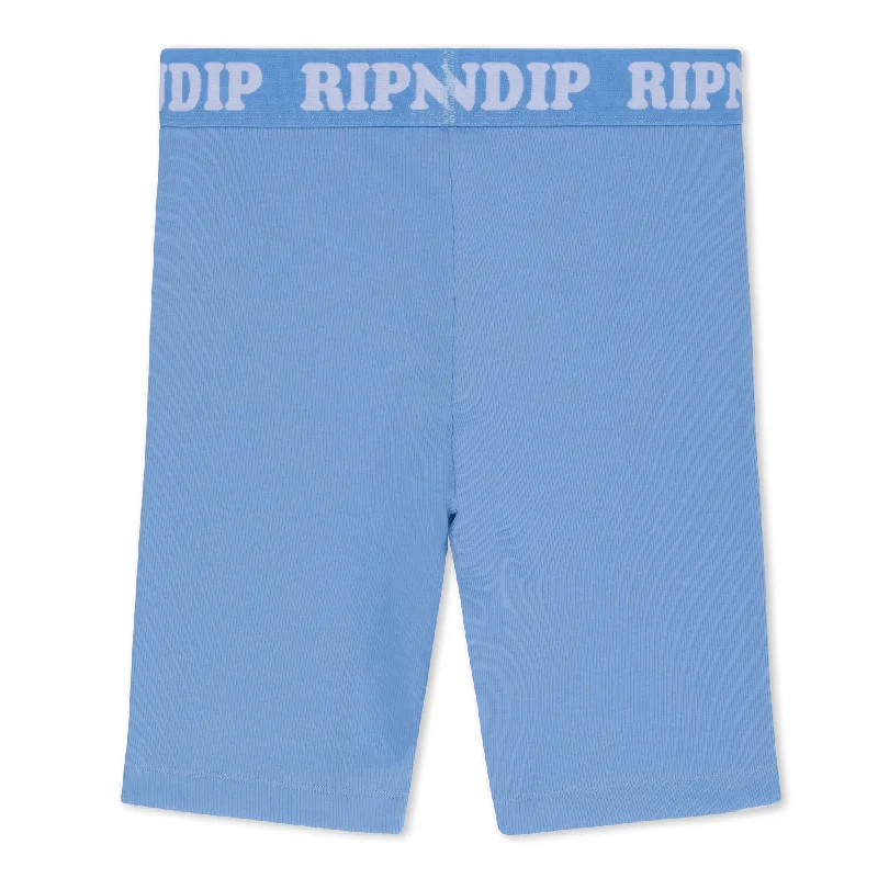 Peeking Nermal Biker Shorts (Light Blue)